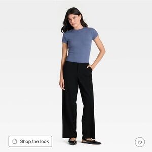 Black Women's Wide-Leg Pants